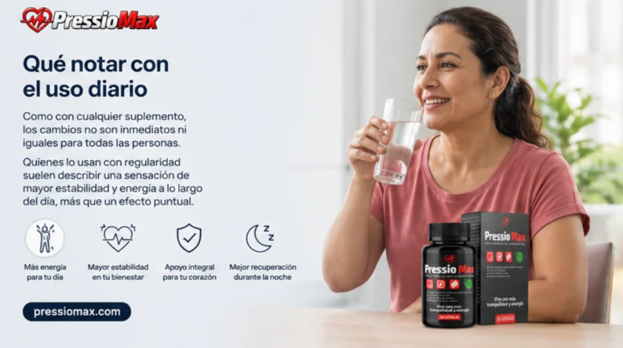 PressioMax — uso diario junto con las comidas